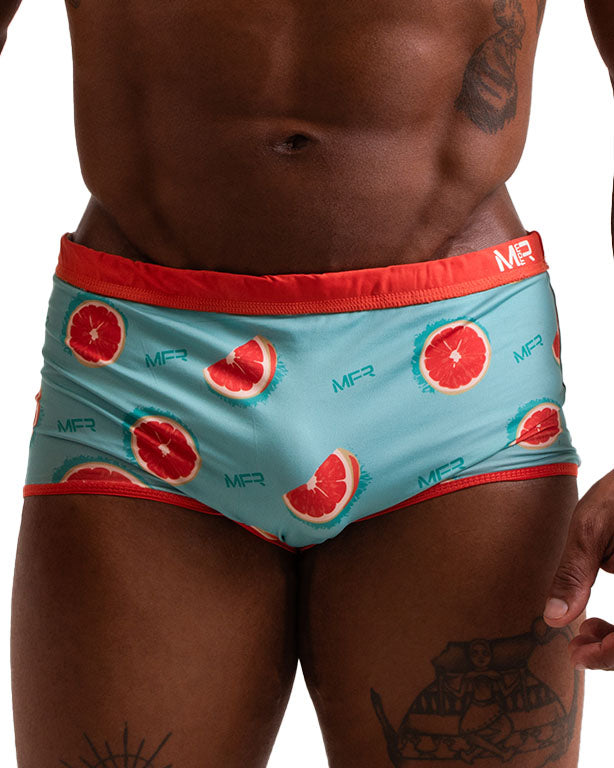 SUNGA ARPOADOR  BOXER LARANJA DUPLA FACE