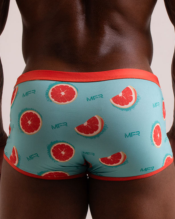 SUNGA ARPOADOR  BOXER LARANJA DUPLA FACE