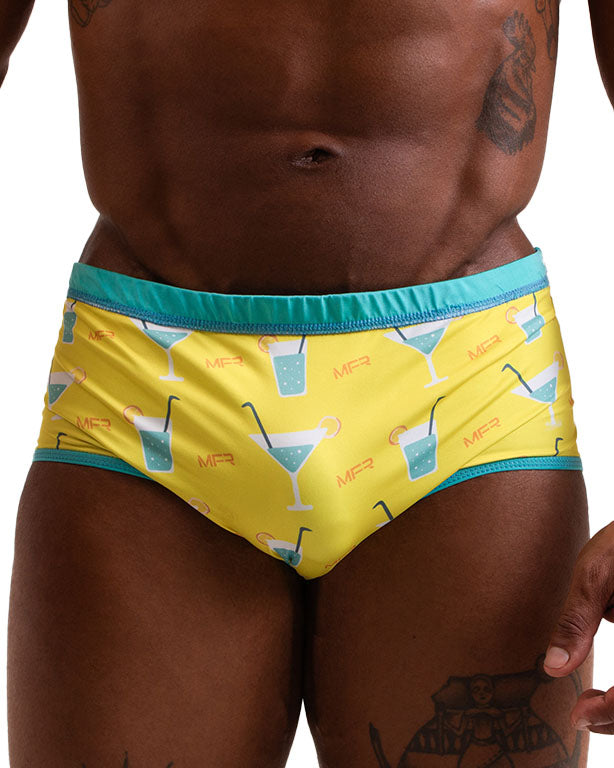 SUNGA ARPOADOR  BOXER AZUL DUPLA FACE