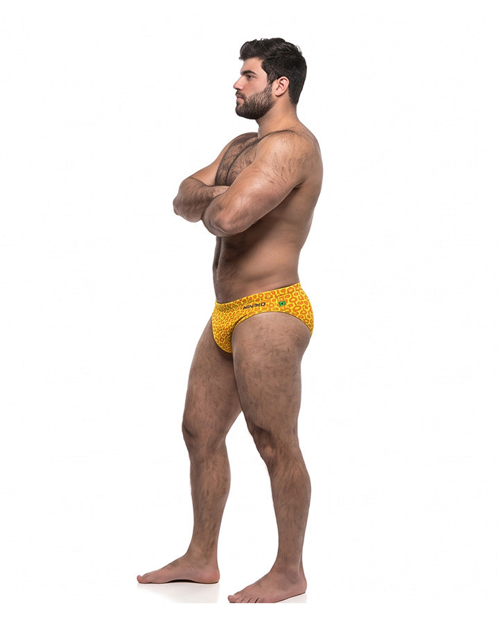 Sunga Baixo Leblon Amarelo e Laranja