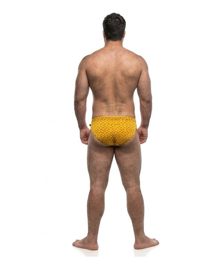 Sunga Baixo Leblon Amarelo e Laranja
