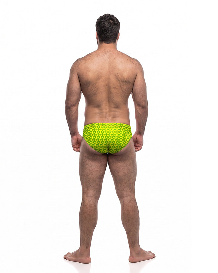 Sunga Baixo Leblon Verde e Amarelo