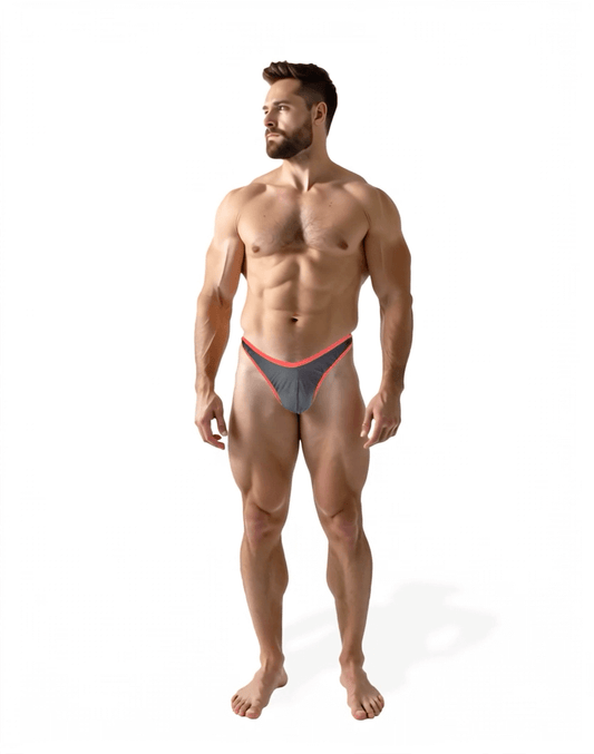 Sunga/Cueca Preto com Vermelho  Hybrid Thong