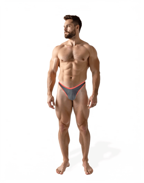 Sunga/Cueca Preto com Vermelho  Hybrid Thong