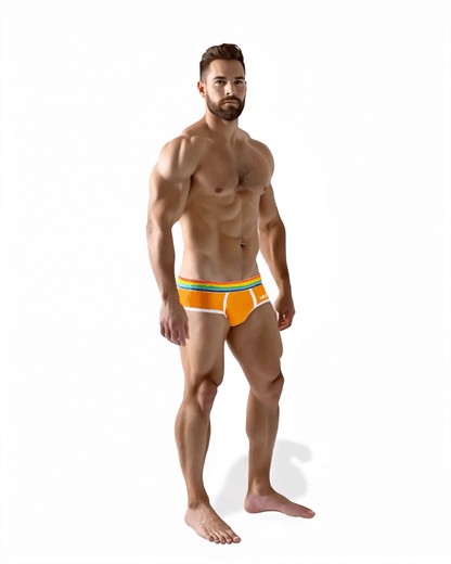 CUECA PRIDE COTTON LARANJA