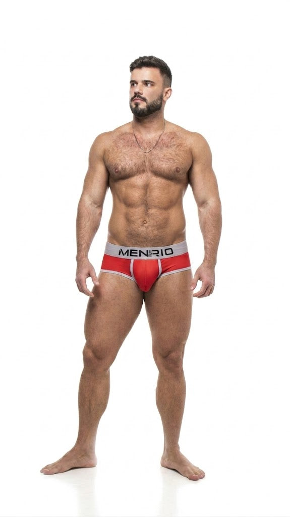 AFFAIR CLUB 5CM RED AND WHITE UNDERWEAR