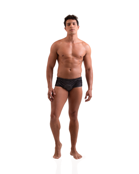 Sunga Mesh Búzios Slim All Black