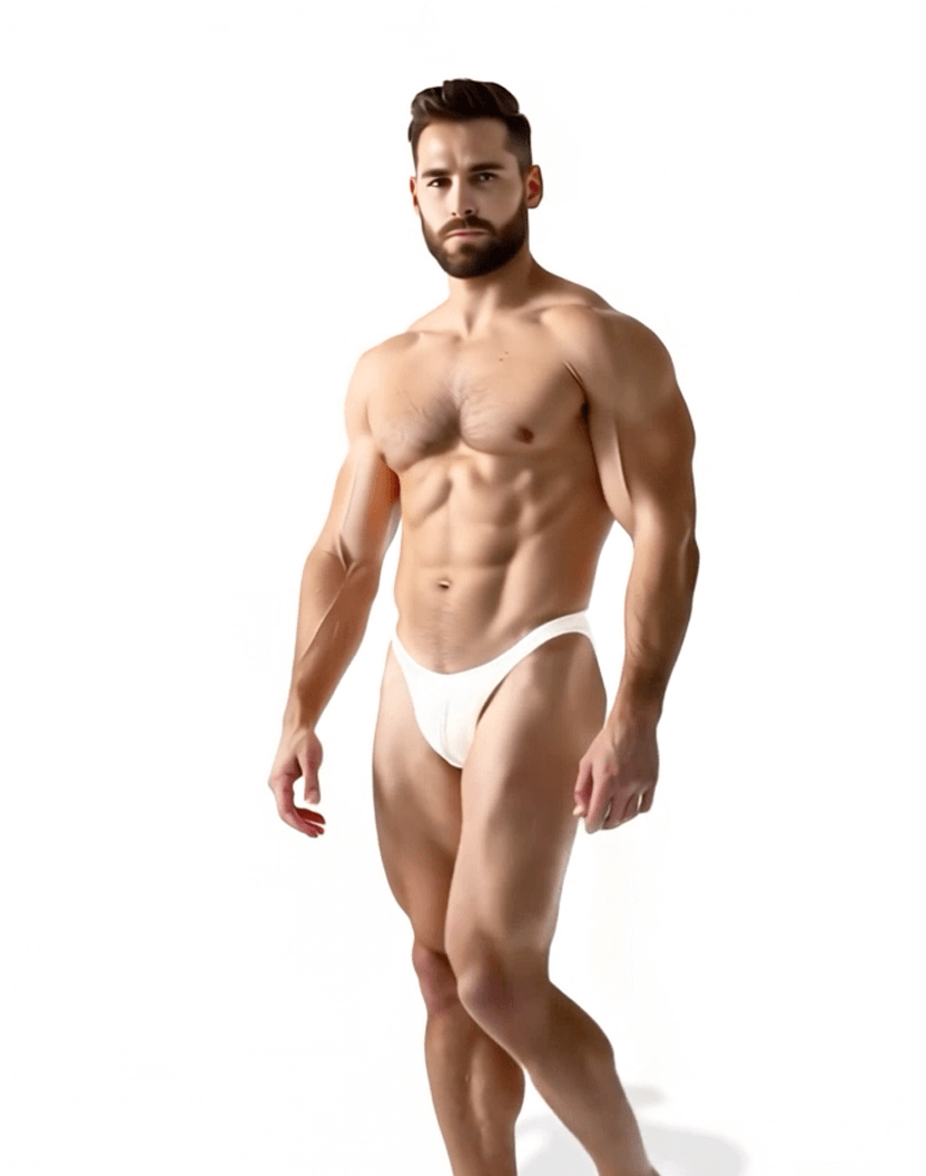 Sunga/Cueca Branca Hybrid Thong