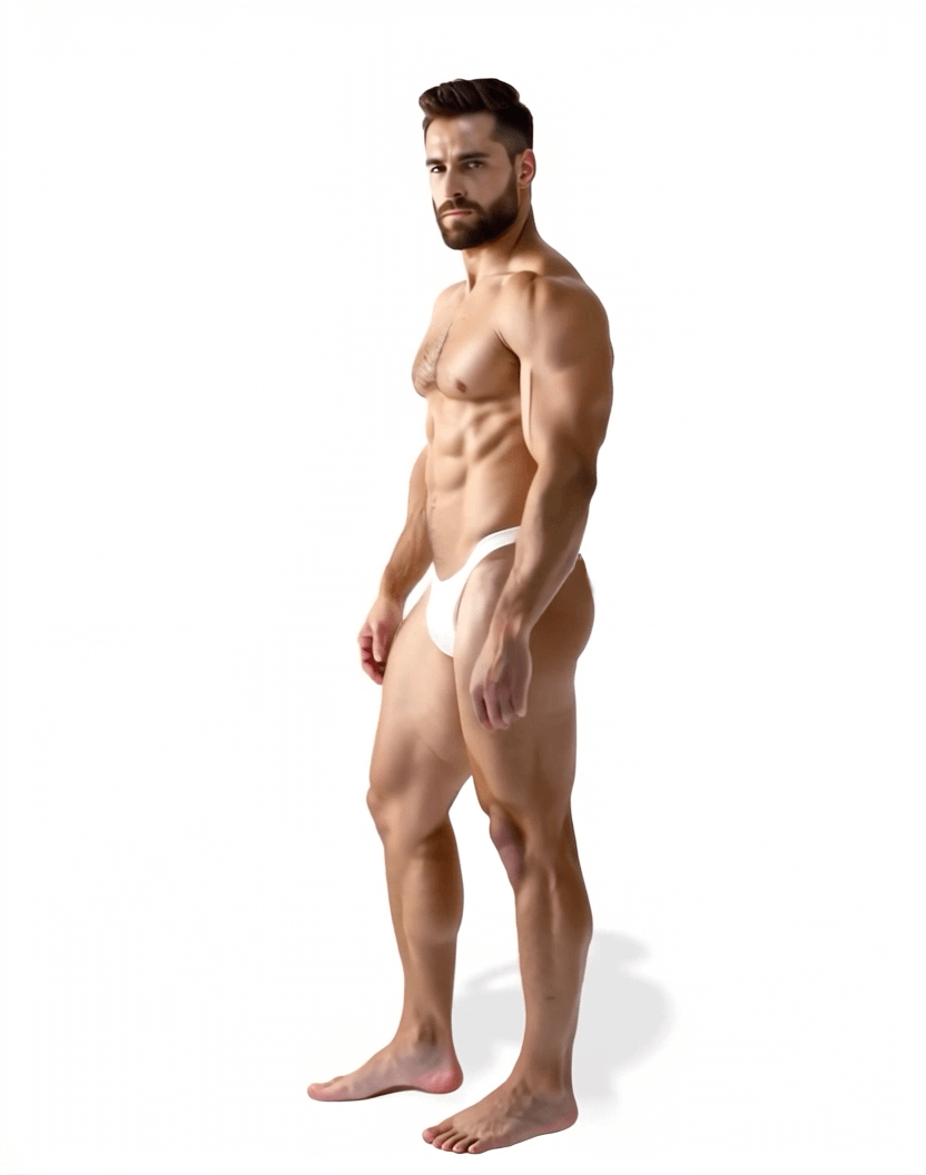 Sunga/Cueca Branca Hybrid Thong
