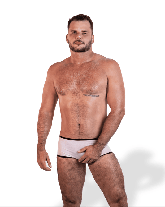 CUECA OBSESSED ALL TULLE BLACK & WHITE