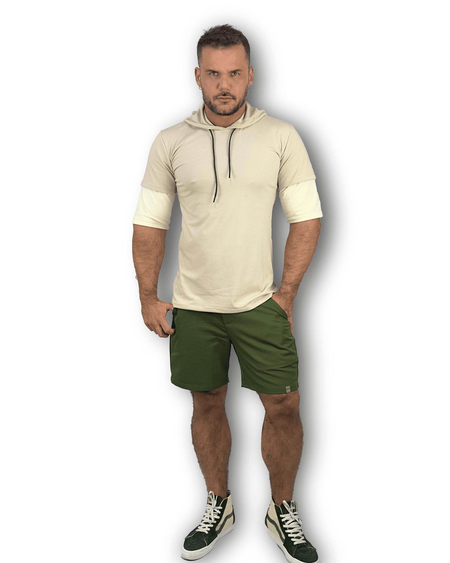 Camisa Urban com Capuz Duo KHAKI (EDIÇÃO LIMITDA)