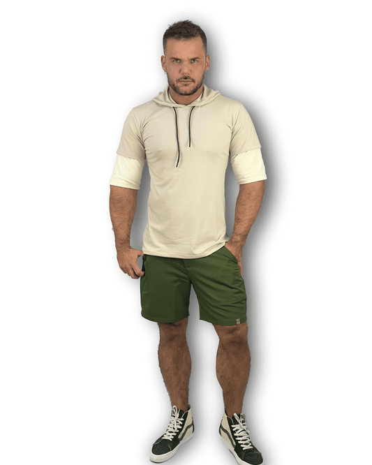 Camisa Urban com Capuz Duo KHAKI (EDIÇÃO LIMITDA)