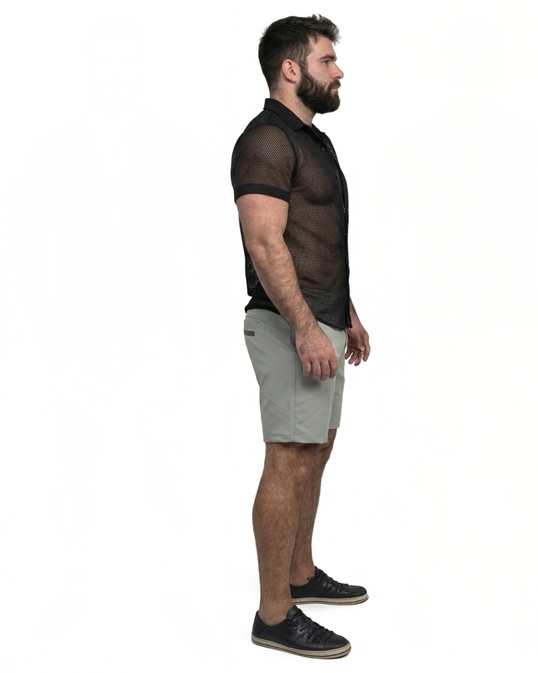 CAMISA RESORT MESH BÚZIOS All Black