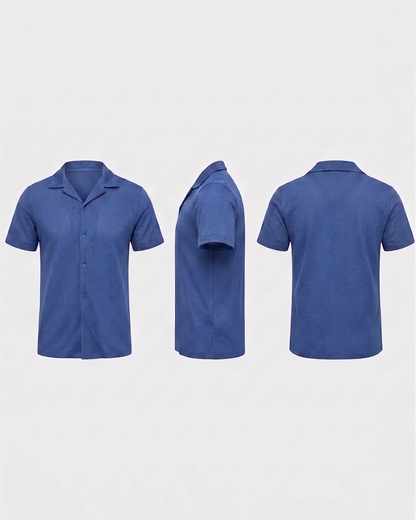 CAMISA RESORT MESH BÚZIOS Deep Blue