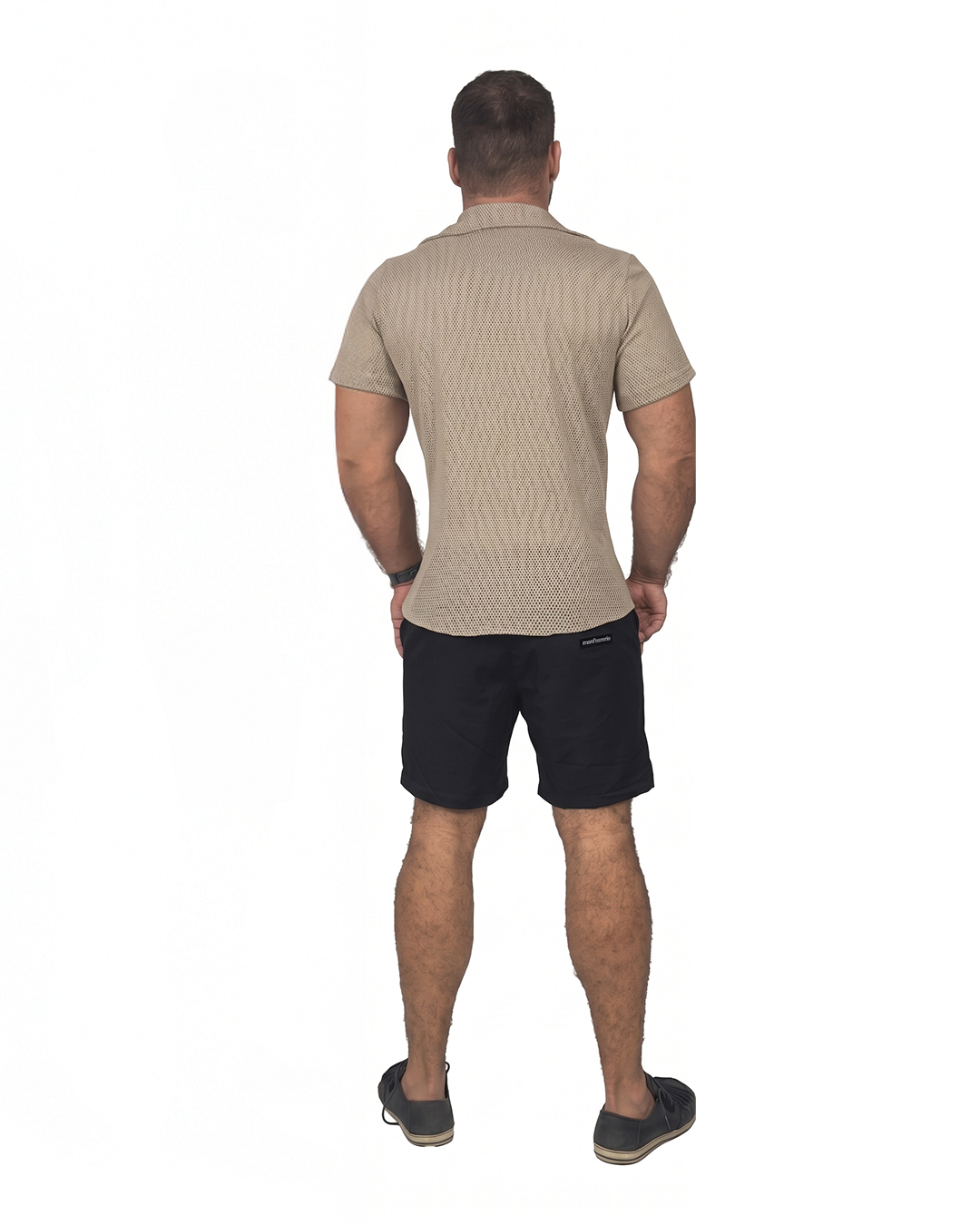 CAMISA RESORT MESH BÚZIOS KHAKI