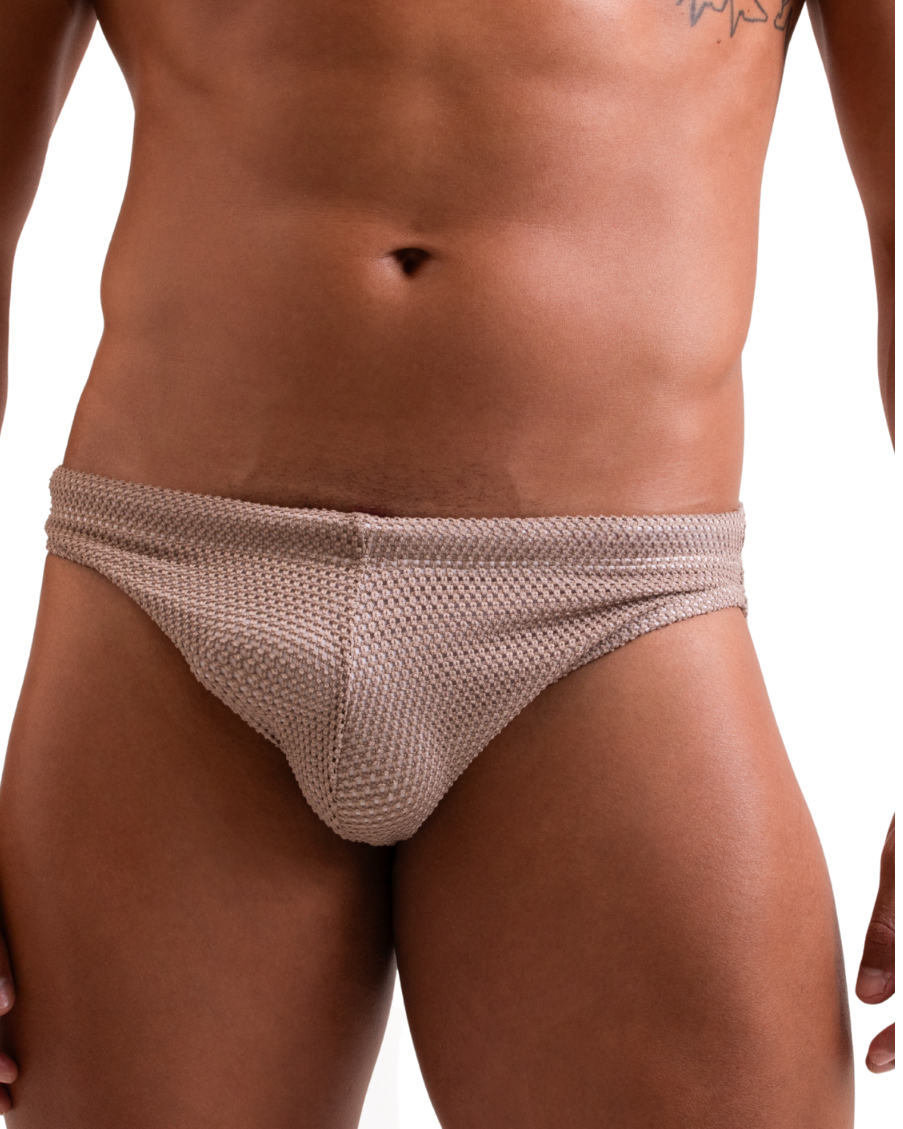 Sunga Mesh Búzios Slip Khaki