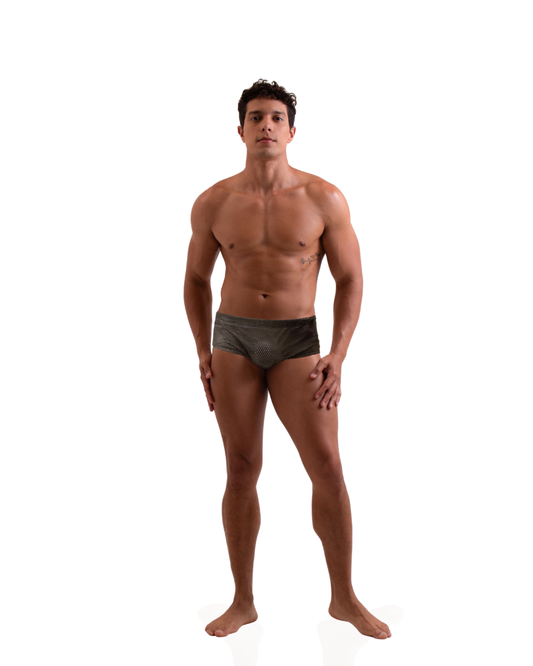 Sunga Mesh Búzios Slim Green Army