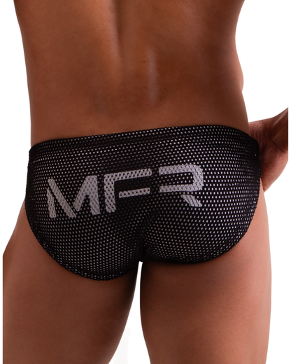 Sunga Mesh Búzios Slip All Black