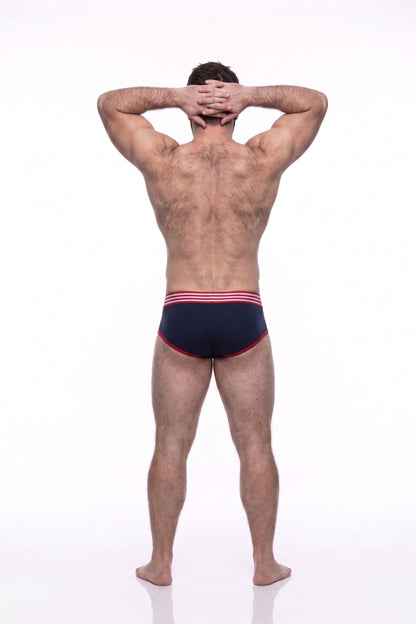 Cueca Icon Slim Navy & Red