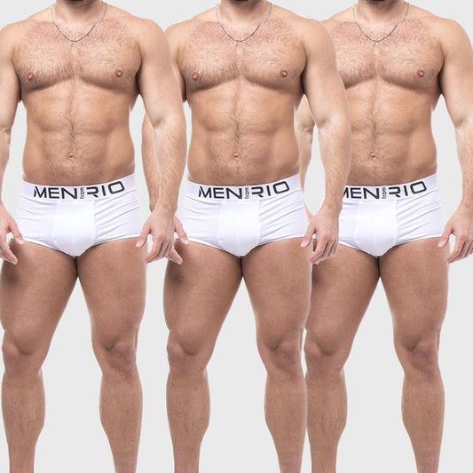 PACK CUECA  BIGGER BOXER  WHITE THREE