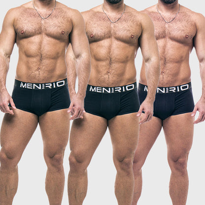 PACK CUECA BIGGER BOXER BLACK THREE