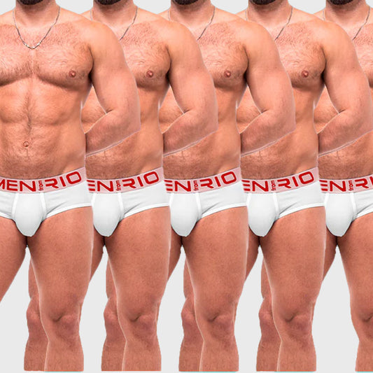 PACK CUECA  CLASSIC BRIEF WHITE FIVE