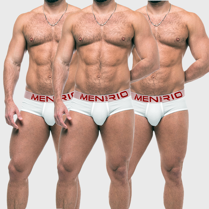 PACK CUECA  CLASSIC BRIEF WHITE THREE