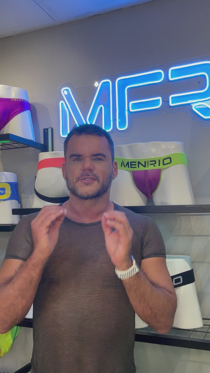 FCK JOCKSTRAP PRETO E LARANJA