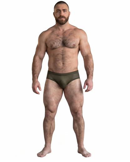 Sunga Mesh Búzios Slim Green Army