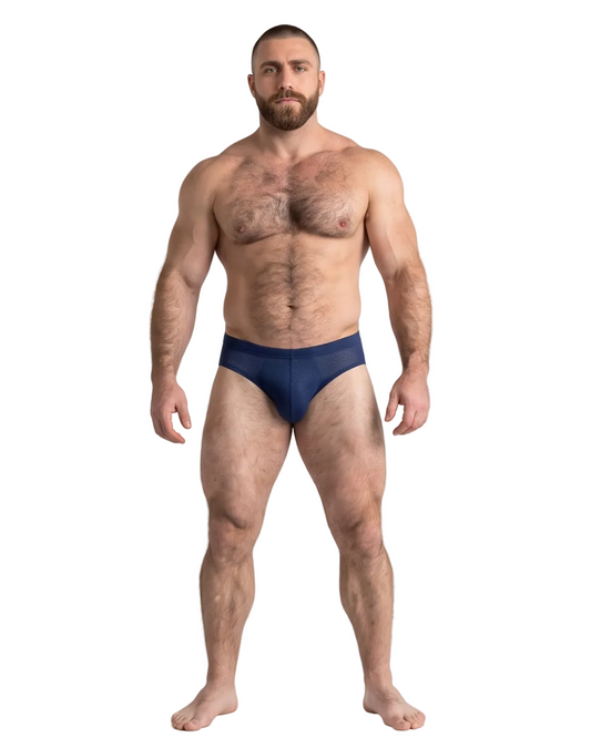 Sunga Mesh Búzios Slip Deep Blue