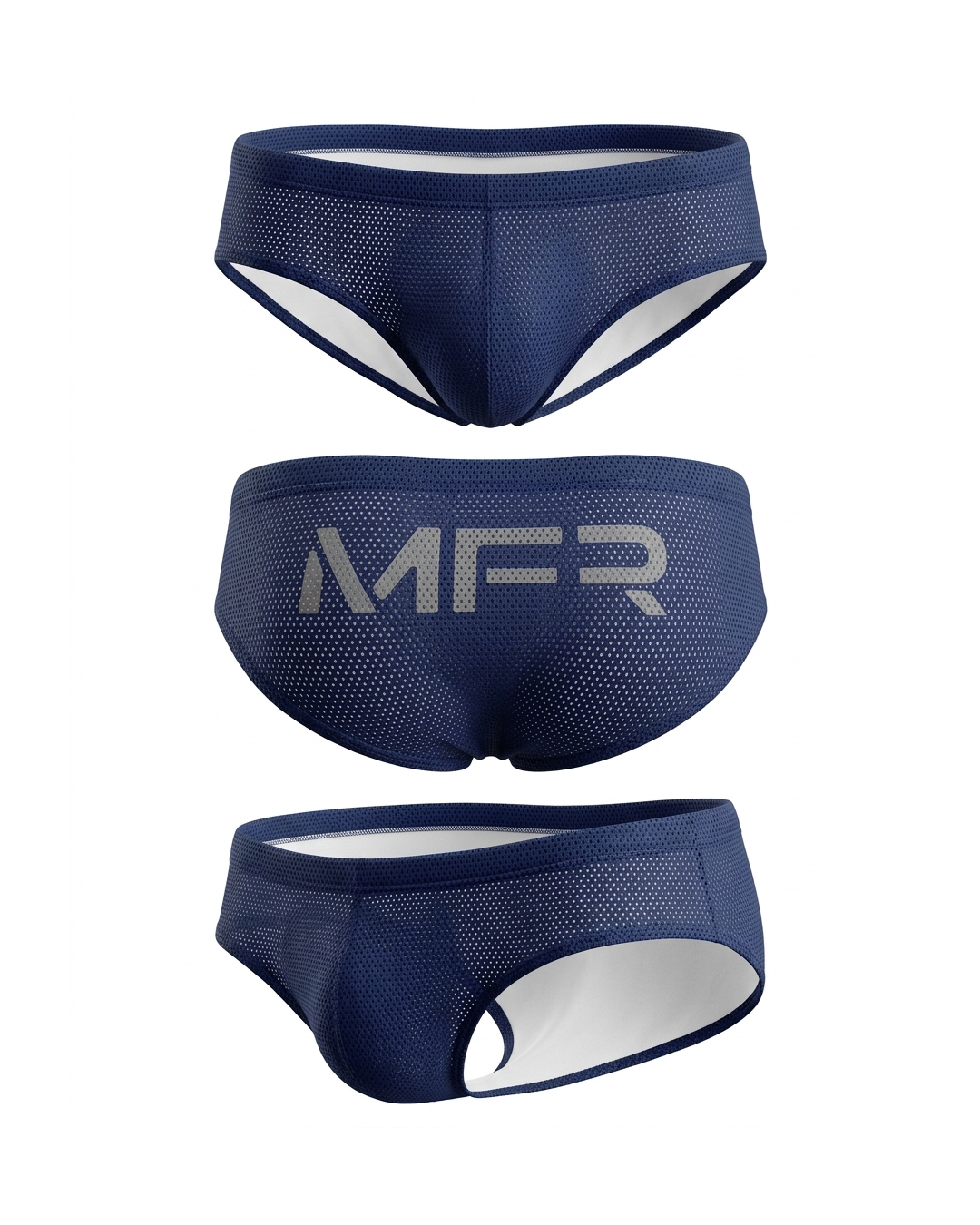 Sunga Mesh Búzios Slip Deep Blue